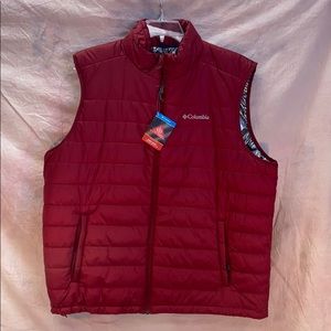 Men’s Red Columbia Omni-Heat Vest